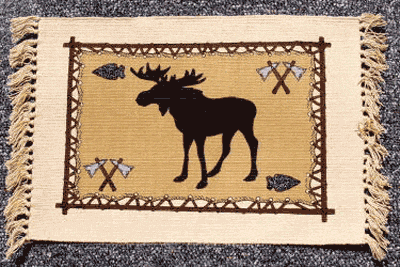 Wilderness Style Wildlife Moose Placemat Set